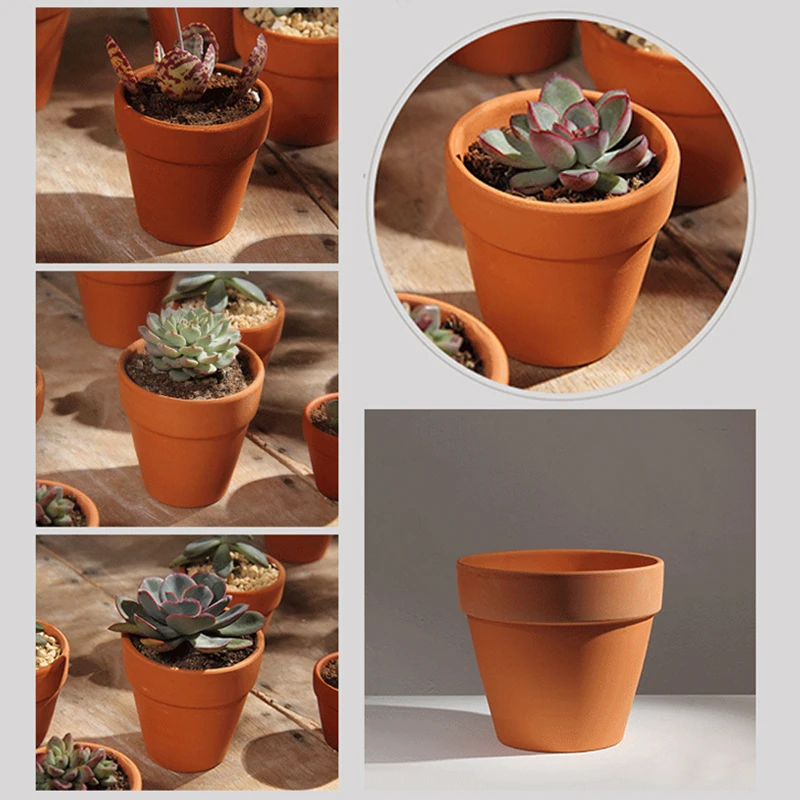 Красочные глиняные горшки Глиняные керамические кактус цветочные сочные