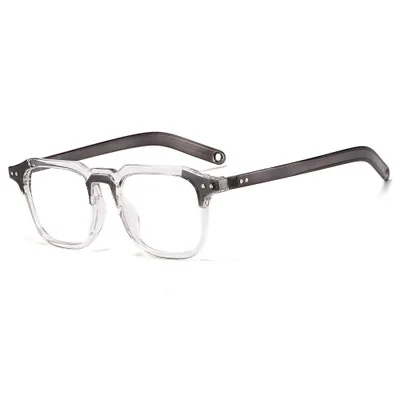 

2021 new Korean version of box myopia glasses college style retro rice nail flat mirror female literary frame mirror