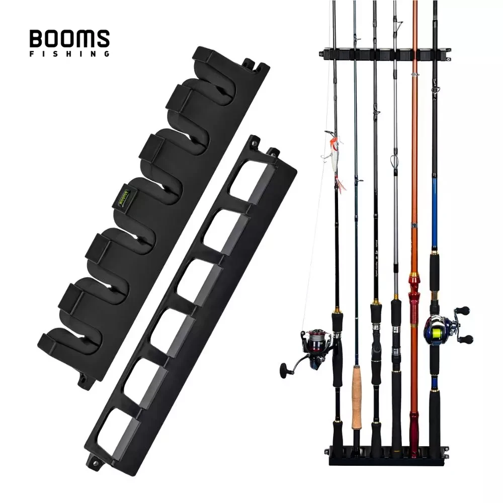 

Booms Fishing WV2 Вертикальная 6-удилищная стойка, держатель для удочек, держатели для удочек, настенное модульное Крепление для гаража