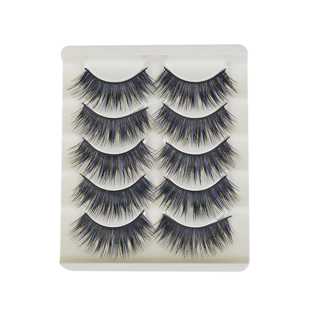 5 пар накладных ресниц натуральные высококачественные ручные ресницы крылатые