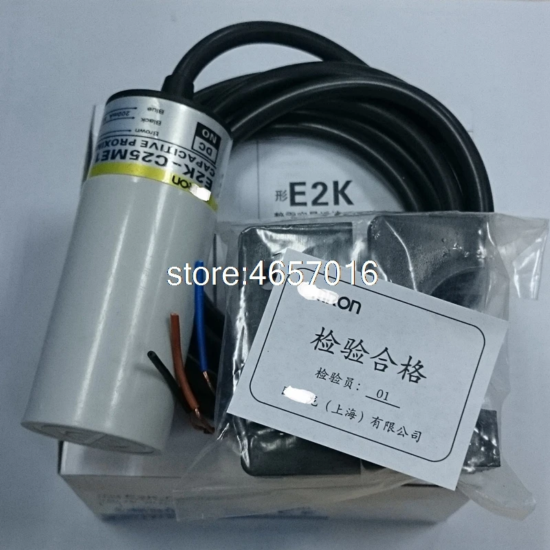 

Free shipping E2K-C25MF1 Omron PNP NO Capacitive Proximity Switch Sensor with Adjustable Sensitivity New High Quality
