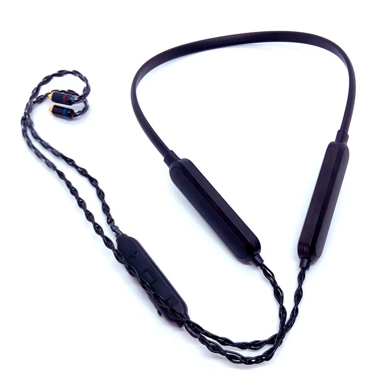 Подвесной шейный аудио кабель для Mmcx 0 78 мм 2pin SE215 SE535 IE80 A2DC QDC 500 мАч Bluetooth5.0 HiFi Bluetooth