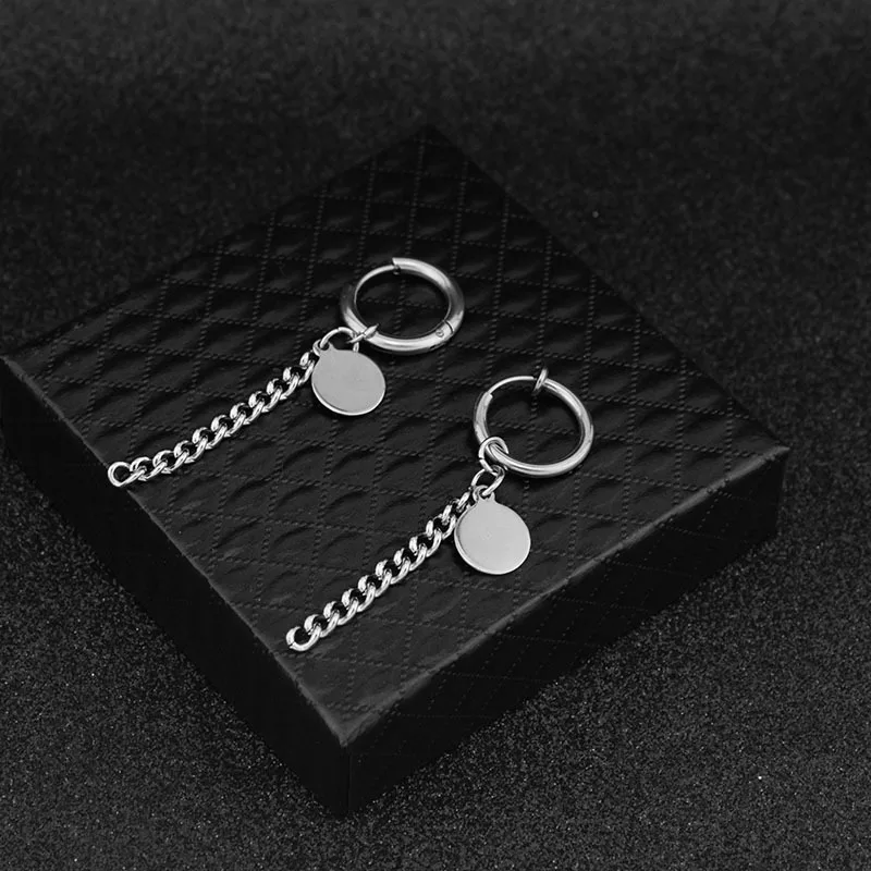 Оригинальные уникальные мужские сережки из нержавеющей стали ювелирные изделия