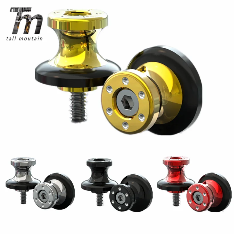 

6mm 8mm Universal Motorcycle Swingarm Spools Slider Stand Screw Bolts For Harley sportster 883 1200 softail fatboy heritage dyna