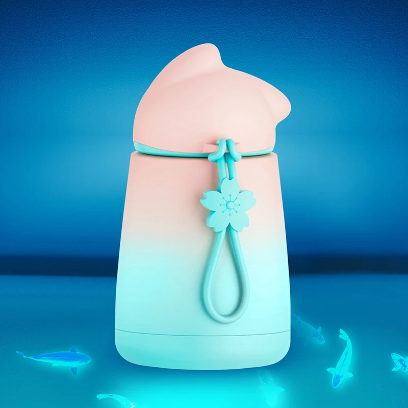 Модная Портативная бутылка для воды из нержавеющей стали вакуумная фляжка