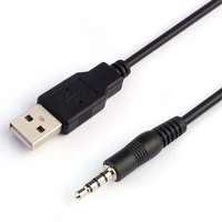 3 5mm male aux audio jack to usb 2 0 male charge cable adapter cord data for car mp3 download charge cablep40