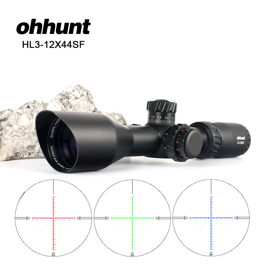 Тактический Оптический прицел ohhunt HL 3 12X44 SF оптический с гравировкой винтовочный