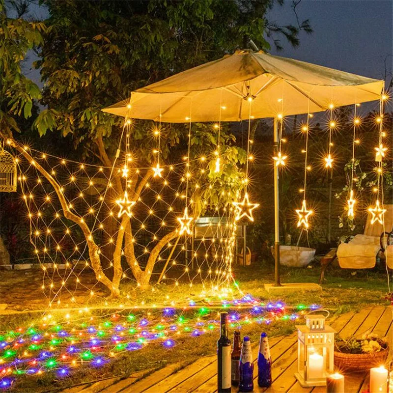 

2M*3M 200LED Net Mesh Decorative Fairy Lights Twinkle Lighting Christmas Wedding Party EU/US Plug 110-240V