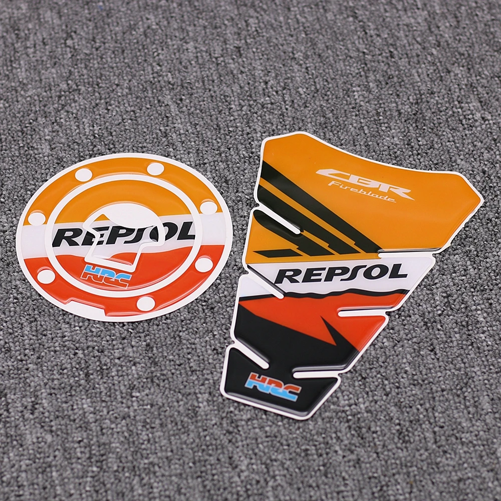 Мотоциклетная 3D накладка на бак наклейки Защитная Наклейка для Honda CBR600RR CBR1000RR REPSOL