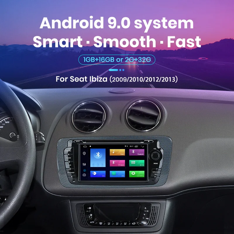 Автомагнитола AWESAFE PX9 для Seat Ibiza 6j мультимедийный видеоплеер на Android 2009 2 Гб ОЗУ 32