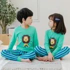 Пижама детская, на возраст 2-12 лет, с изображением Льва и лисы, детские пижамы