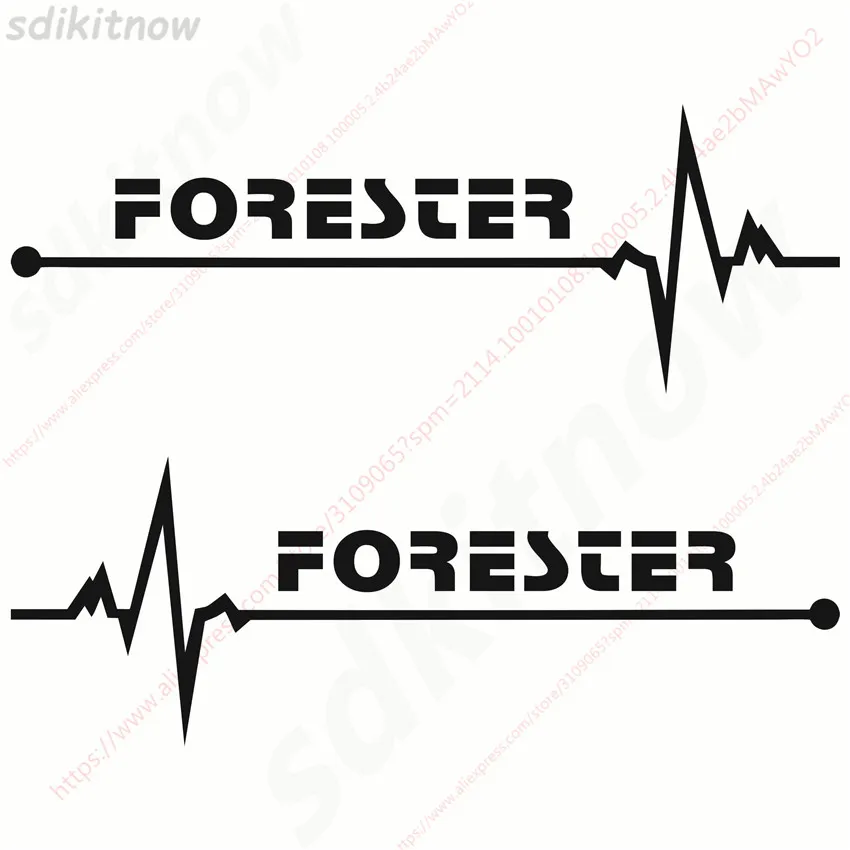 

1pair Car Sports Decal Sticker Styling Window Door Decoration For subaru forester 2009 2014 2019 2017 2011 2018 accessories