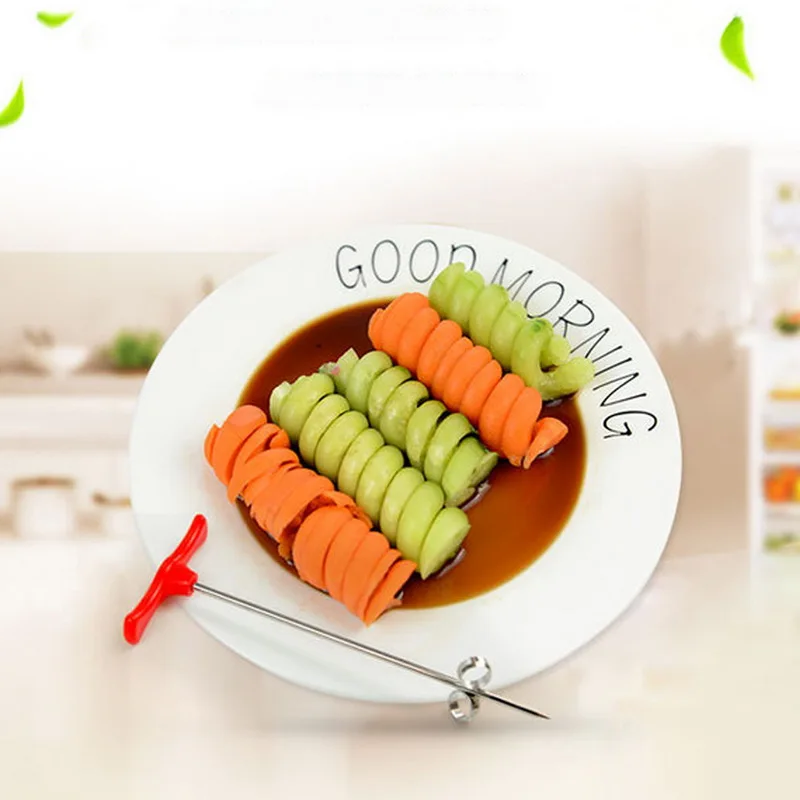 Hot Sale Vegetables Spiral Knife Slicer Rotating Machine Manual Magic Roller Radish Potato Carrot Cucumber Cutter | Дом и сад