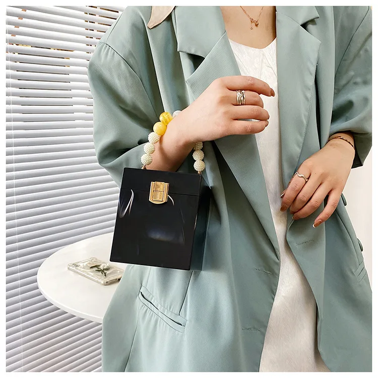 

Marble Pattern Designer Acrylic Box Bag Women Summer Luxury Top Handle Evening Dinner Clutch Purses Ladies Luxury Design Handbag