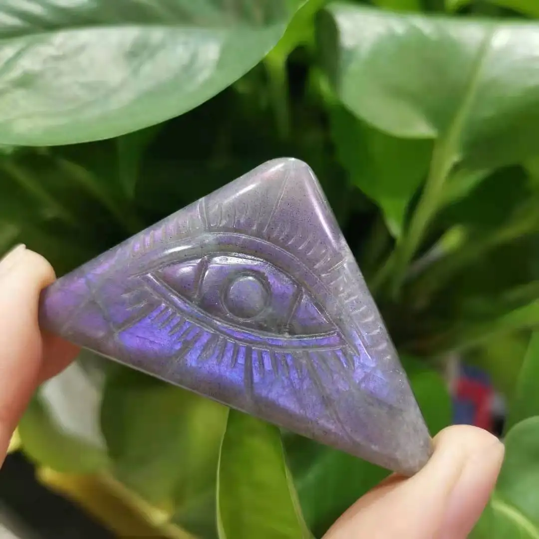

Natural Labradorite carved Evil Eye