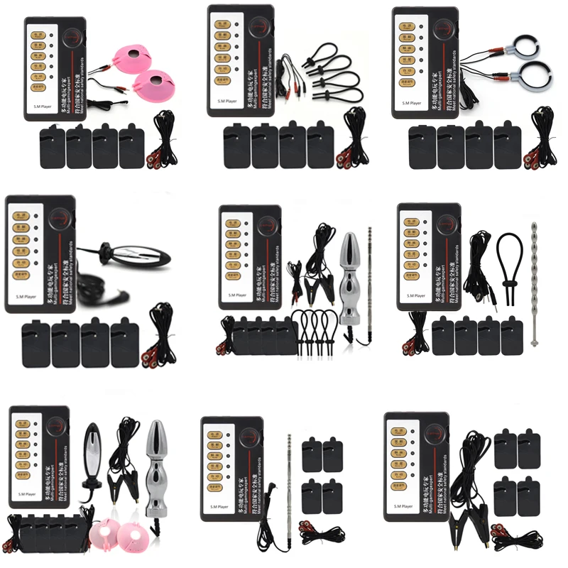 Электрошоковый комплект E-Stim Кольца для пениса фотокатетер электрическая