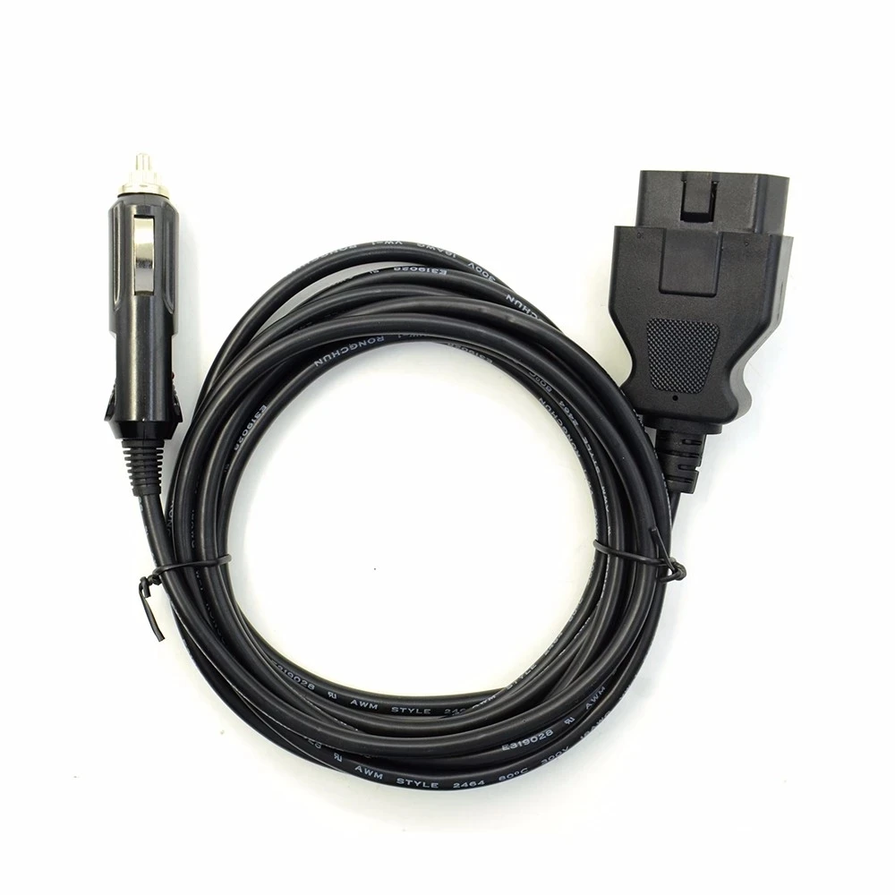 Кабель источника питания OBD 2 OBDII 12 В постоянного тока экстренный зажим ЭБУ и