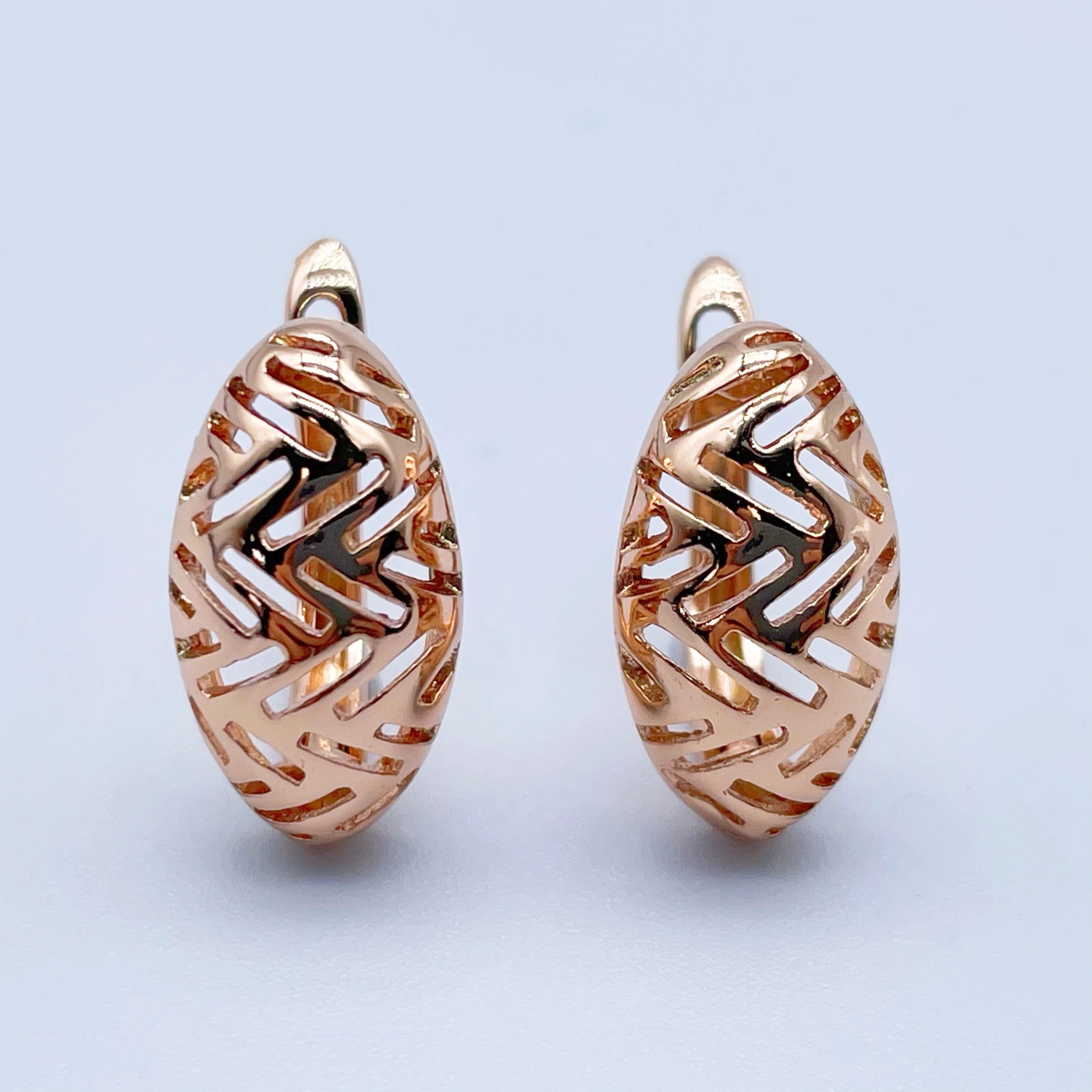 

Серьги-подвески женские из розового золота, 585 пробы