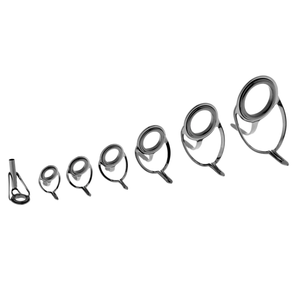 7 шт. спиннинг направляющие наконечники с проушинами направляющая для удочки