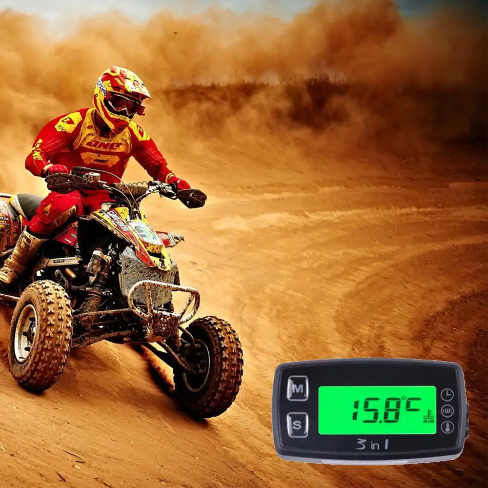 Цифровой 2 TEMP метр термометр Температура для Dirt Pit Bike мотоцикла DIRT BIKE ATV морской