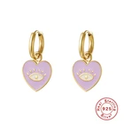 Женские серьги-подвески с оранжевой эмалью, 2021