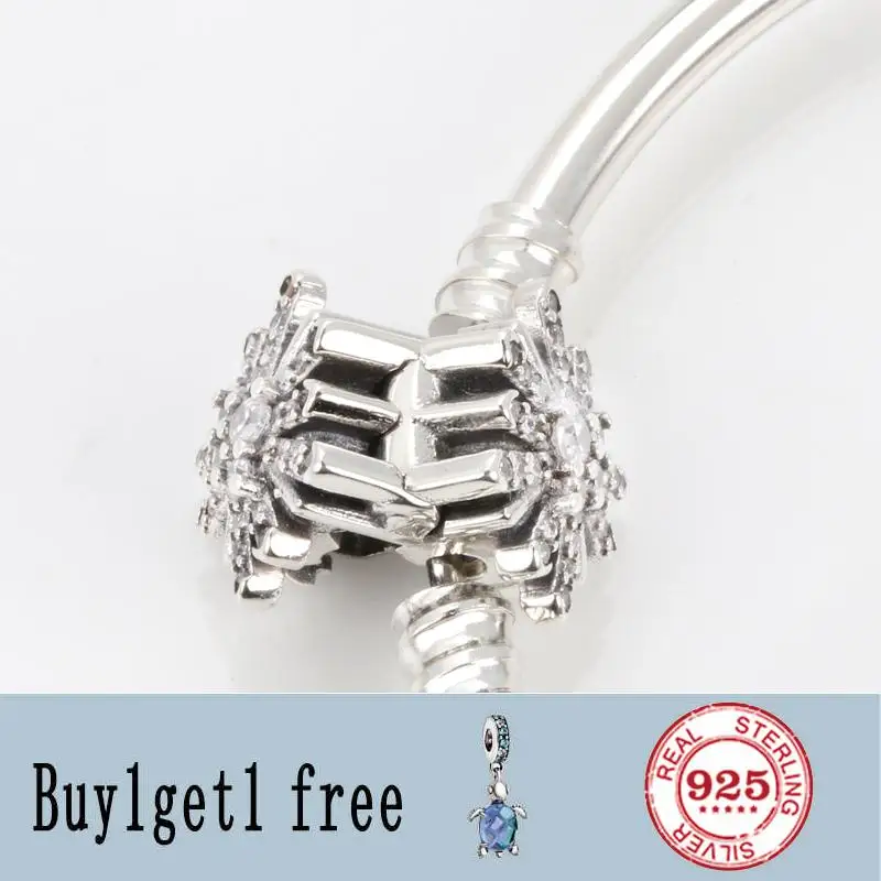 

Newest 925 Sterling Silver Bead Dazzling Fireworks Charm, Clear Cz & Crystal pan Bracelet & Bangle Diy Jewelry