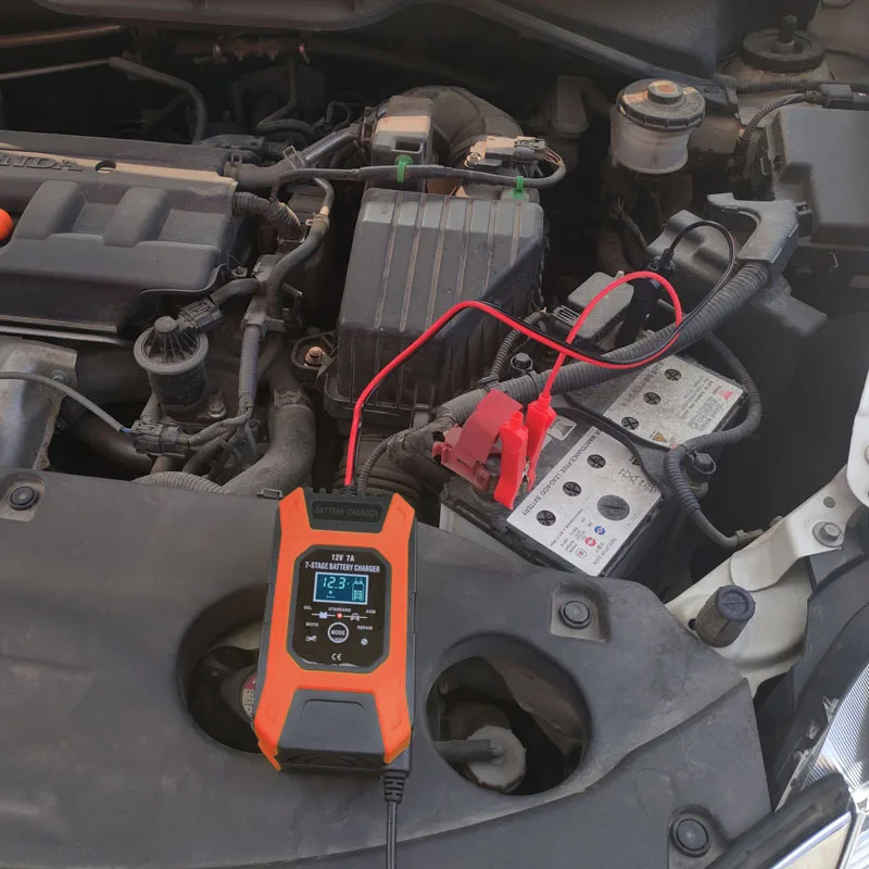 Автомобильное зарядное устройство 12 В 7 А автоматическое свинцово-Кислотное