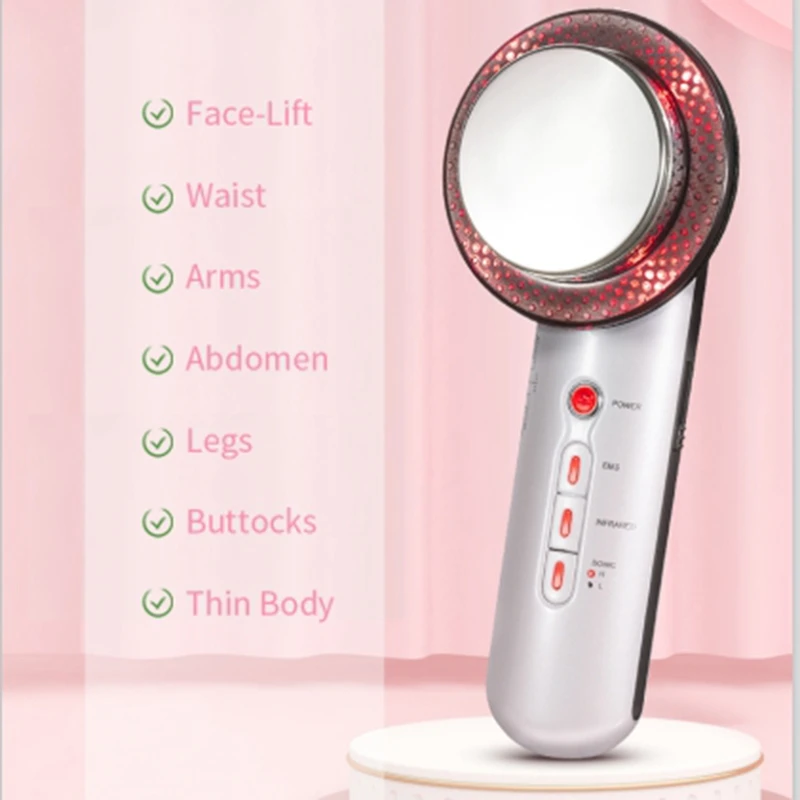 Три в одном инструмент для похудения ультразвуковой массажный косметический