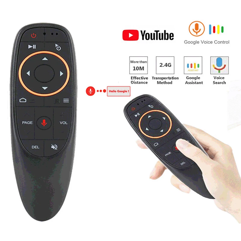 Пульт ДУ G10 G10s Pro с подсветкой 2 4 ГГц голосовое управление|Пульты ДУ| |