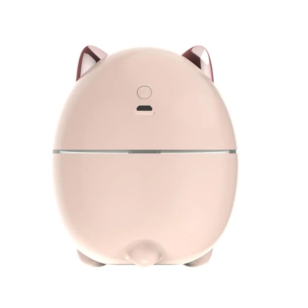 Pink Мини кошка 200 мл USB Настольный увлажнитель бесшумный очиститель воздуха большой объем опрыскиватель сенсорный выключатель Умный анти-сухой дизайн бытовой A10 - Цвет: Pink