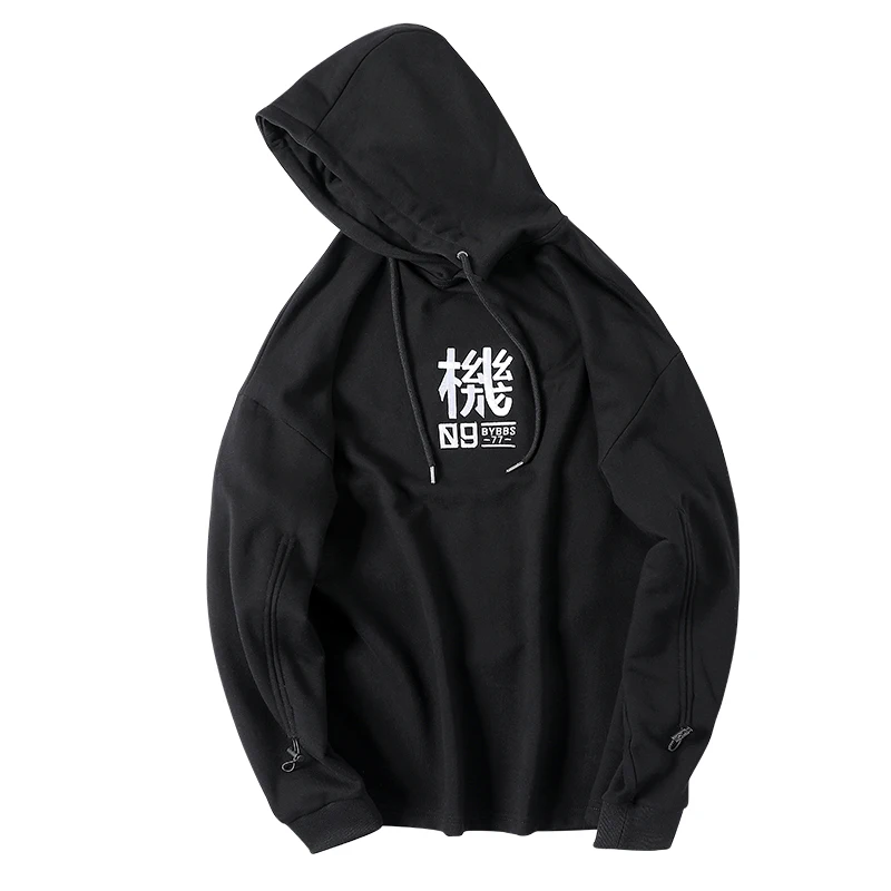 

Men's clothes Harajuku Hiphop oversized Hooded sweater versatile street fashion design sense function loose Hoodie thin spring