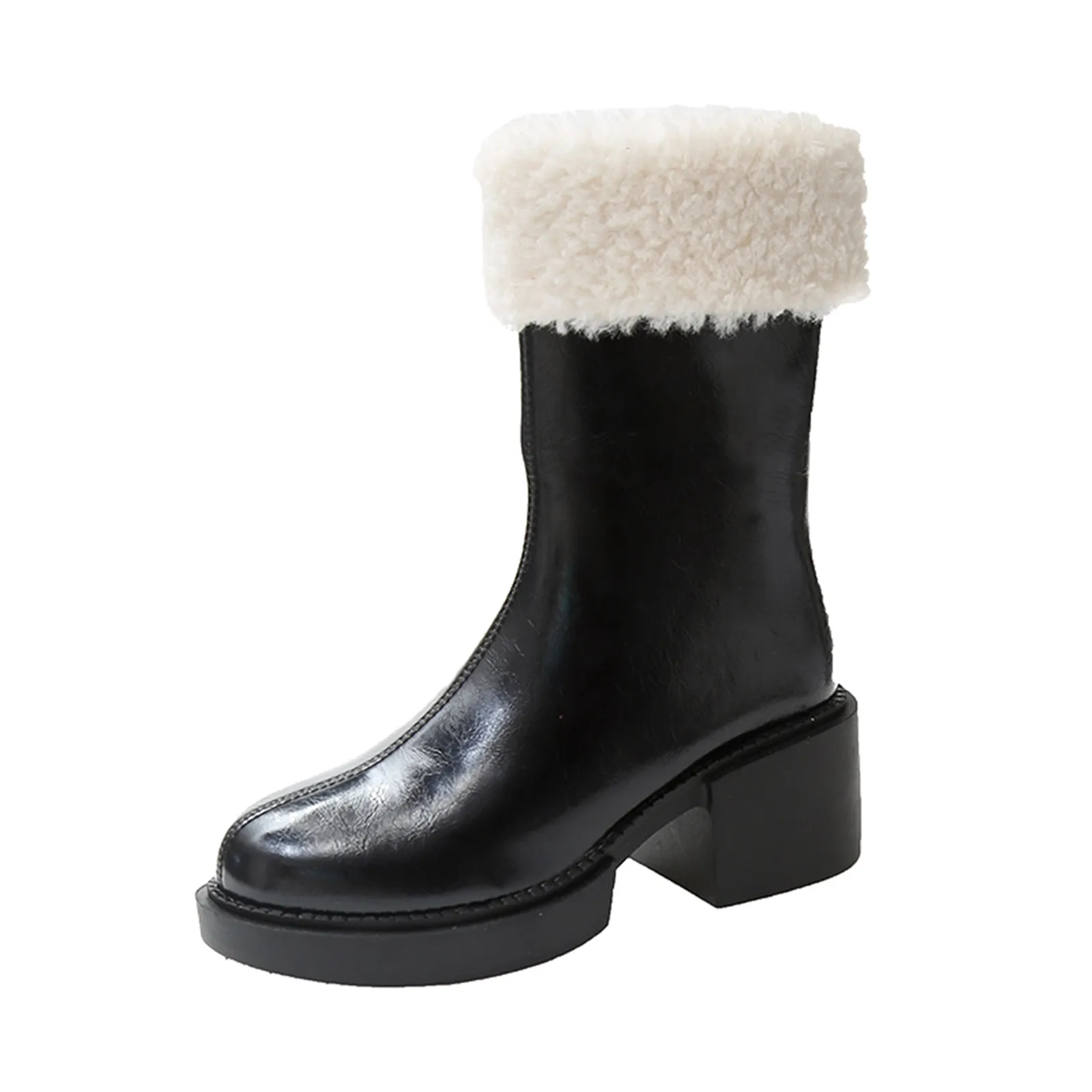 

Platform Boots Boots Boots Fashion Zipper Women's Mid-length Characteristic Shoes Ankle women's boots Boots