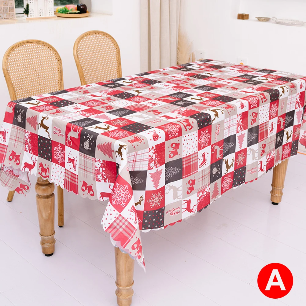 

Christmas Table Runner Bronzing Stars Table Cover Xmas Tablecloth Home Decor For Party Birthday Wedding Decoration high quality