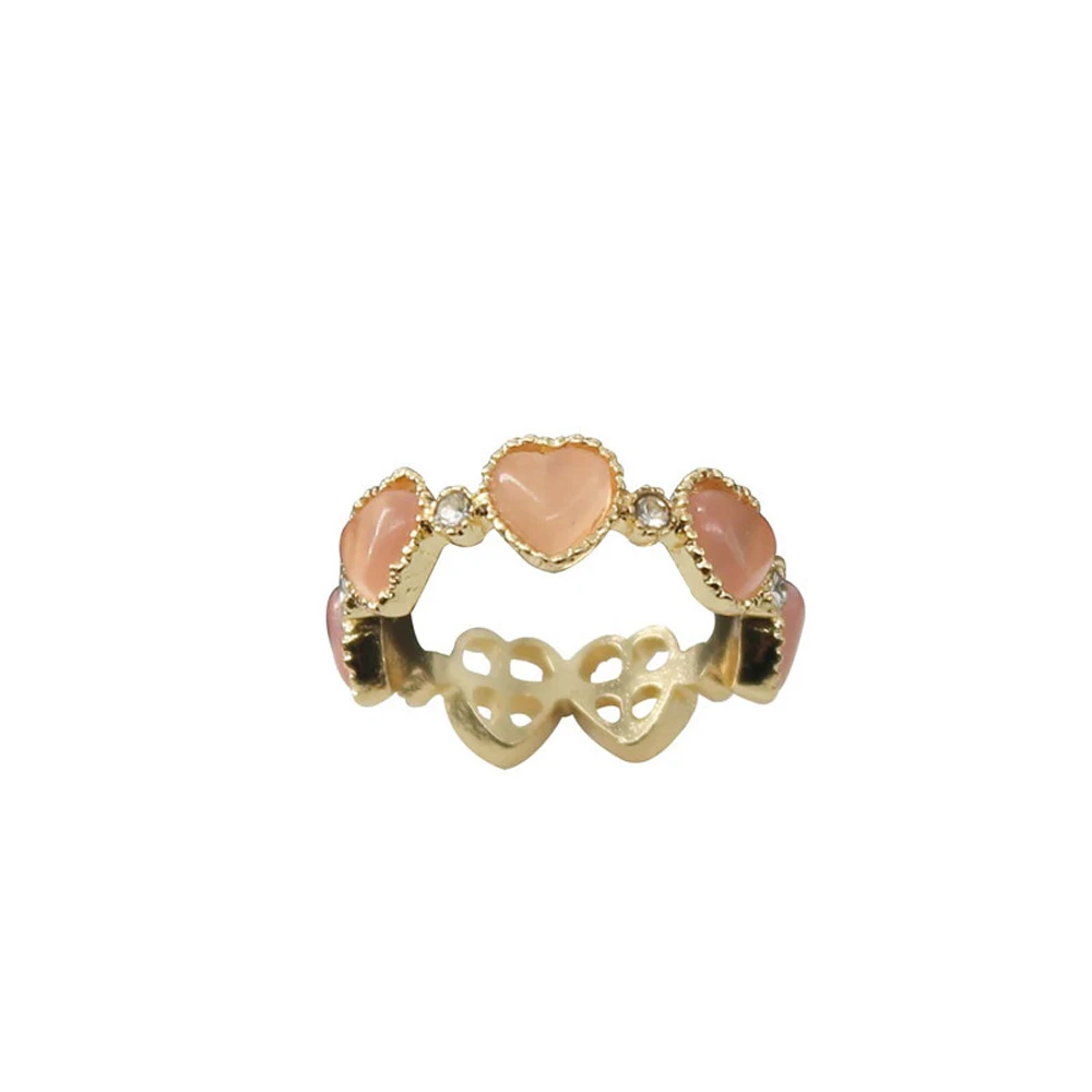 

New Style Fashion Personality Creative Design Heart Shape Women's Elegant Temperament Ring