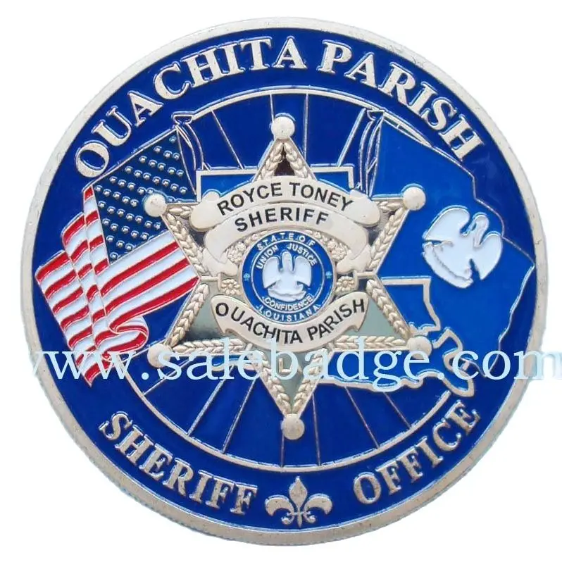 Коллекция ручной работы на заказ крутые сувенирные круглые монеты синего цвета |