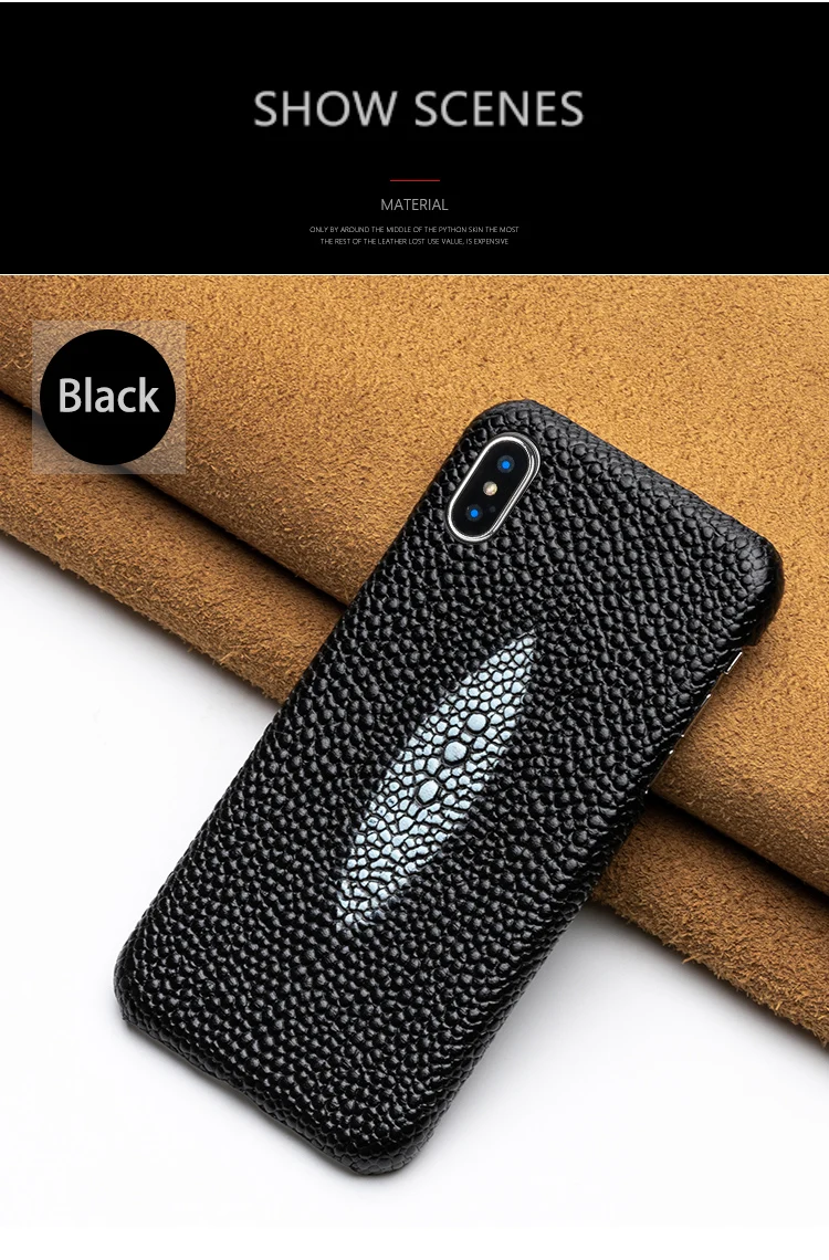 Роскошный чехол для телефона из воловьей кожи для iPhone 6, 6s, 7, 8 Plus, 11 Pro, X, Xr, Xs Max, чехол с жемчужной текстурой рыбы для 6 p, 6s, p, 7, p, 8 p, чехол