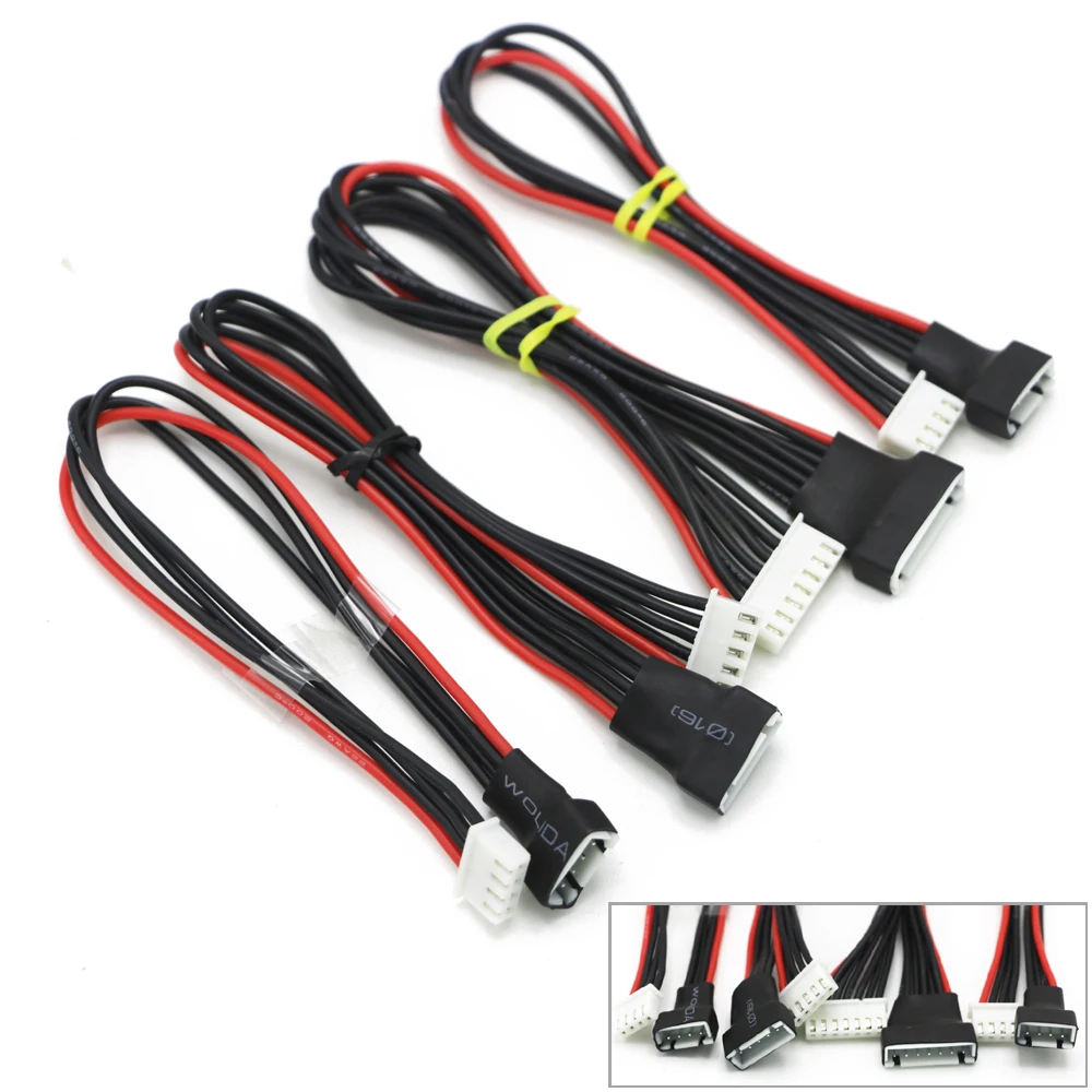Оригинальный 5 шт./лот JST XH 2S 3S 4S 6S 20 см 22AWG Lipo балансировочный провод удлинитель