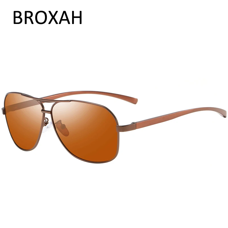 

Солнцезащитные очки-авиаторы Мужские поляризационные, в металлической овальной оправе, для вождения ночью, UV400