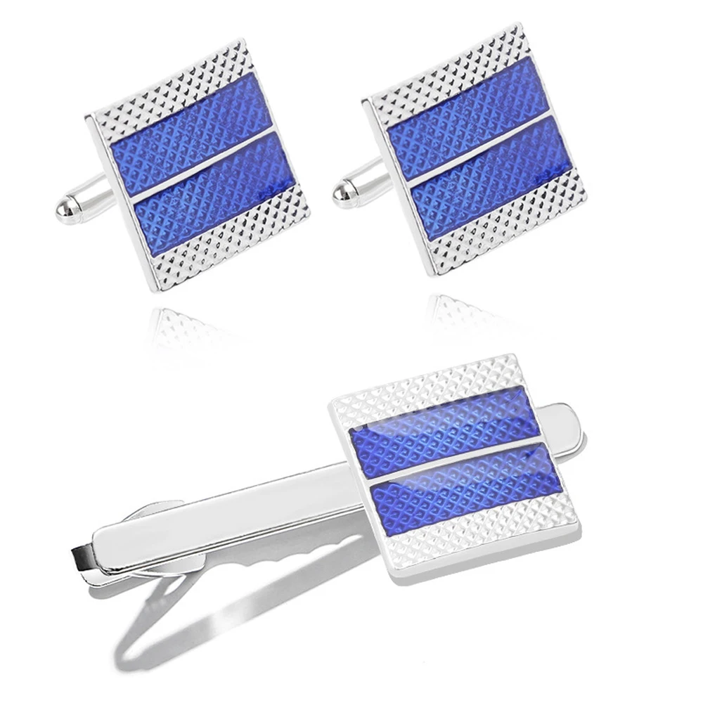 Новинка хит продаж мужские Зажимы для галстука запонки простые деловые