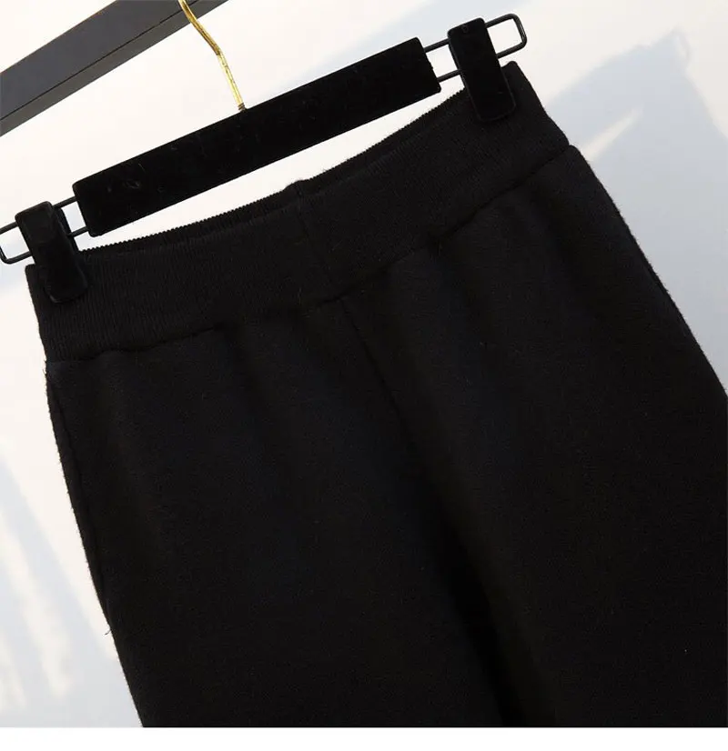 DISIMAN осень 2019 новый корейский стиль женские зимние джоггеры брюки Широкие стрейч