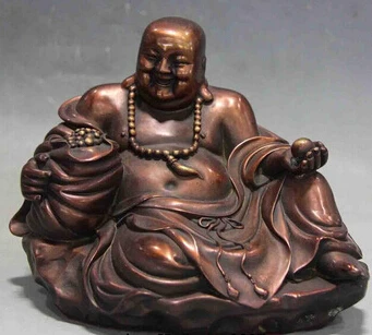 Бесплатная доставка &ltкитайский буддийский красная медь бронза счастливое