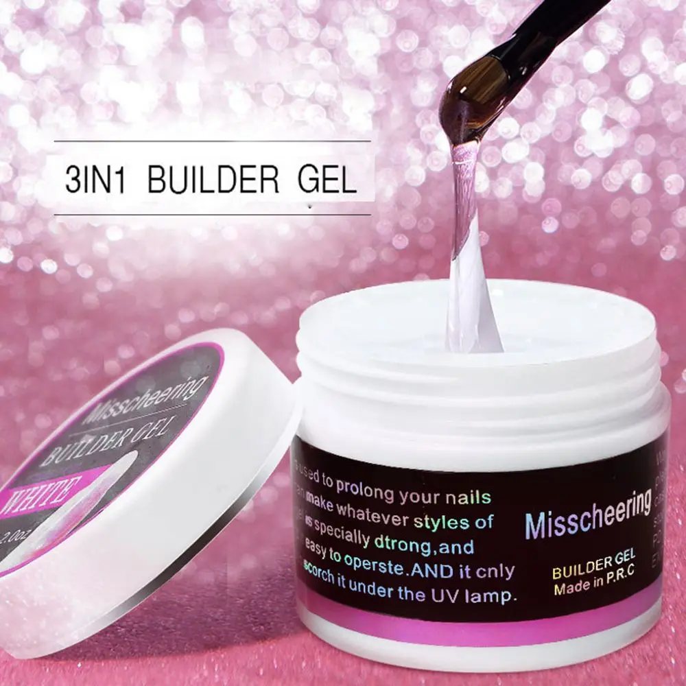 

New Nail Tools Form Tips For Nails Finger Prolong Nail Extension Gel Acrylic Quick Building Gel Pink White Clear