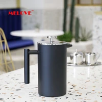 stainless steel french press coffee maker double wall coffee percolator pot large capacity manual espresso coffee maker machine