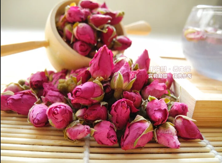 

2021 100g Rose Tea Dried Roses Pingyin Roses Edible Rose flower Tea Fresh Natural Buds Bulk