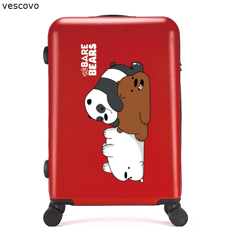 Весково 20 &quot24&quot 26 &quotдюймов мультфильм ABS + PC Сумки на колёсиках spinner милый