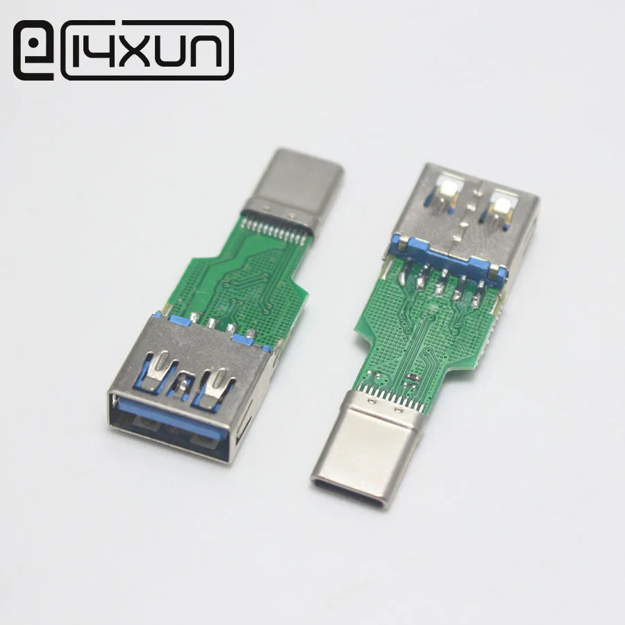 1 шт. USB3.1 гнездо к USB3.0 папа синий пластиковый штекер высокоскоростная тестовая
