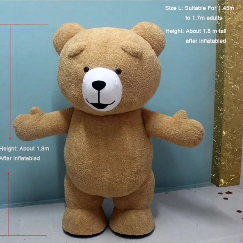 Рекламный надувной костюм плюшевого мишки маскарадный вечерние наряды для игры
