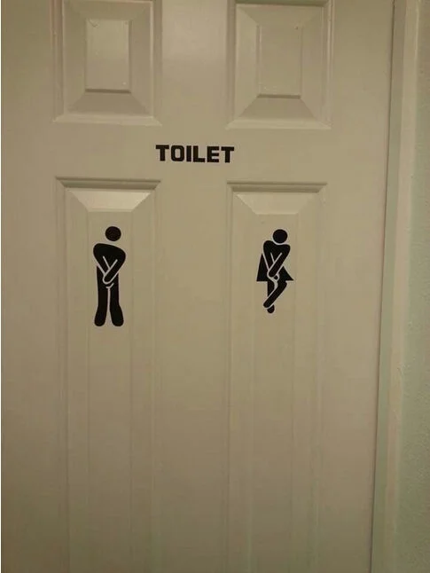 

Toilet Door Stick Man/Women Wall Stickers Vinyl Decals Decoration Sign Art Fashion Decor --M25