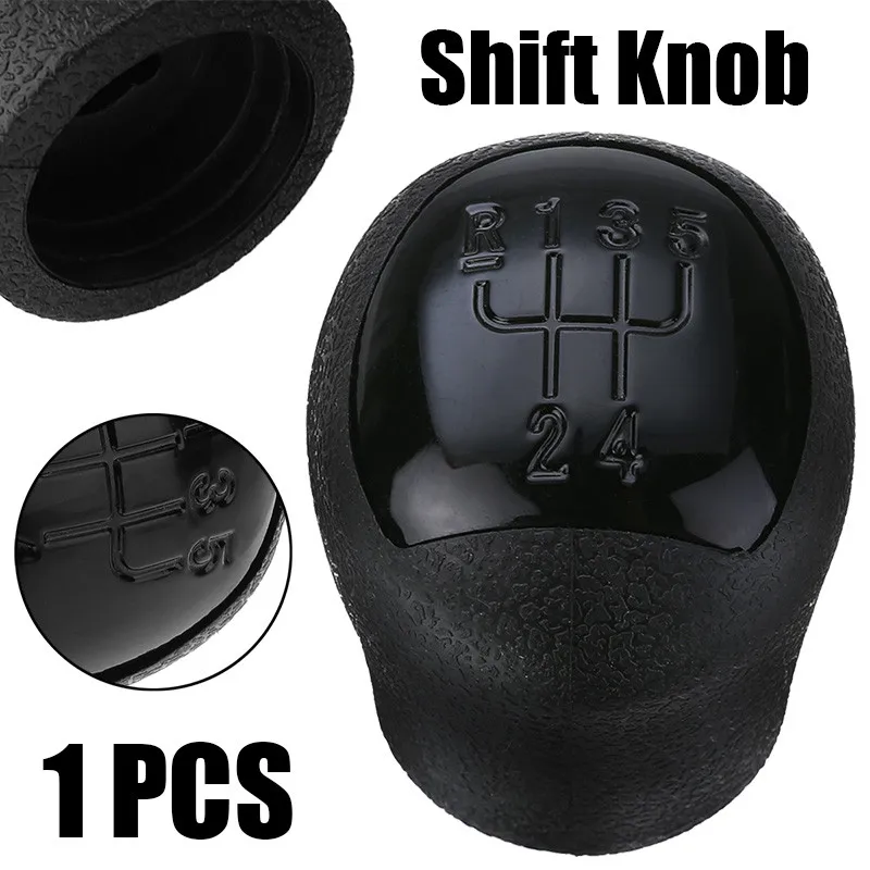 

For Renault Clio Twingo Kangoo Laguna 1pc Black 5 Speed Gear Stick Shift Knob Durable Rubber Gear Shifter Knob Head Mayitr