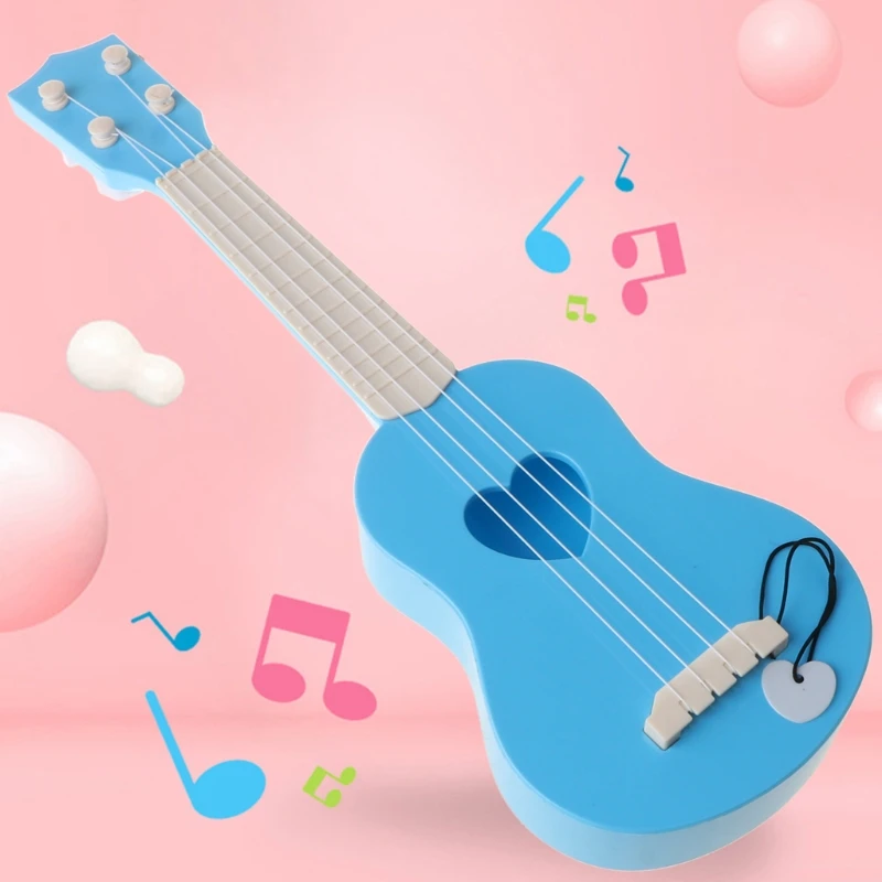 

Acoustic Ukulele 4 Strings Small Guitar Children Playable Simulation Musical Instrument Baby Interest Cultivation Toy
